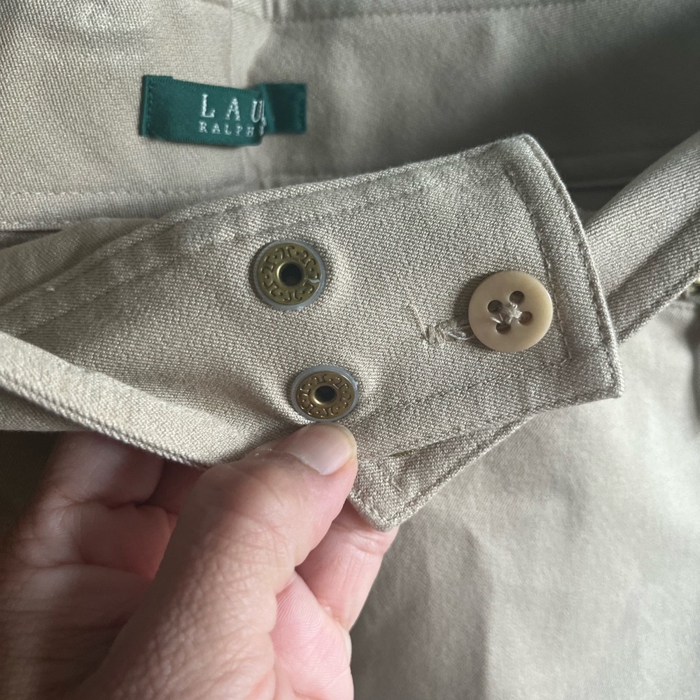 Ralph Lauren khaki midi length Women's Skirt sz 16 - Picture 9 of 11